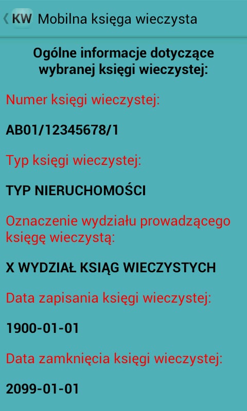 Mobilna Księga Wieczysta截图2