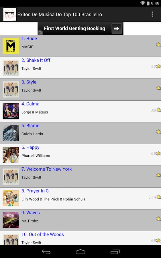 Musica Do Top 100 Brasil...截图2