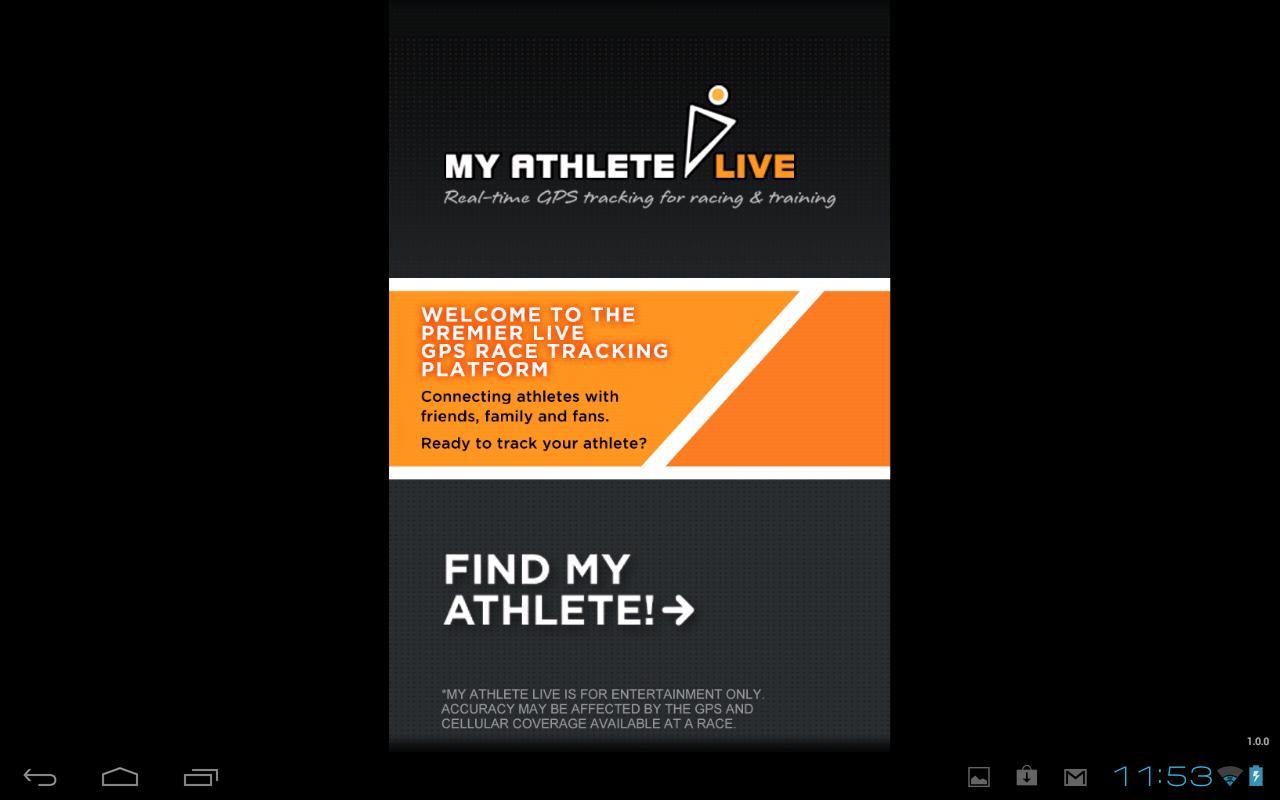 MyAthlete Live Tracker截图1