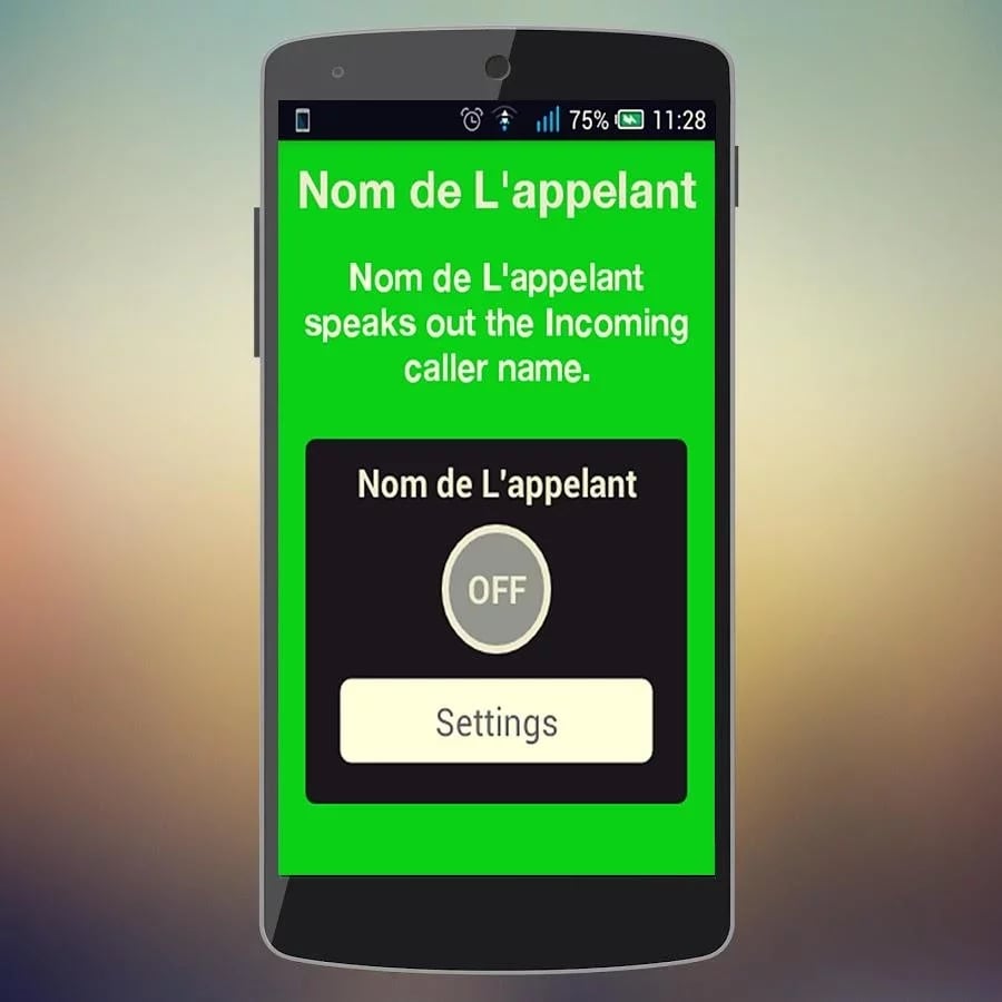 Nom De l'appelant 2015截图1