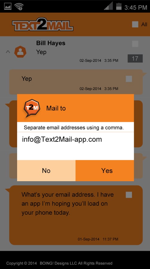 Text2Mail Lite截图2