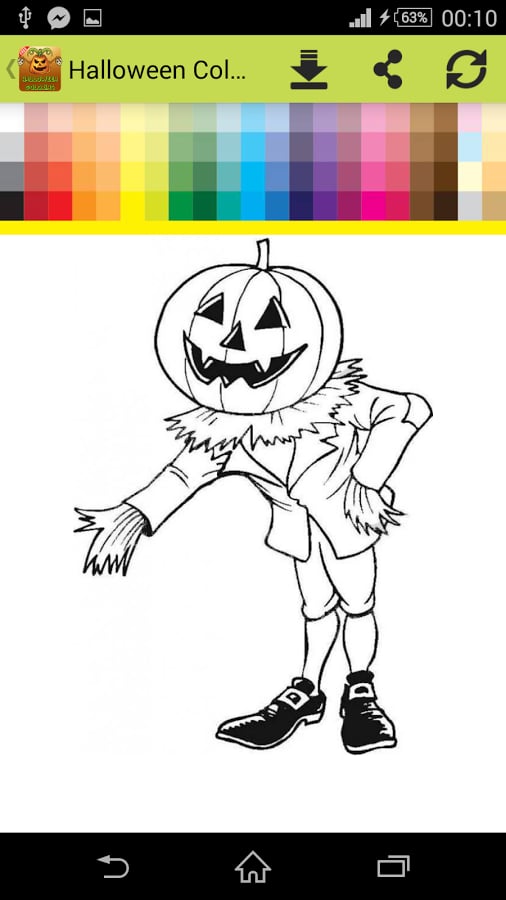 Free Halloween Coloring ...截图2