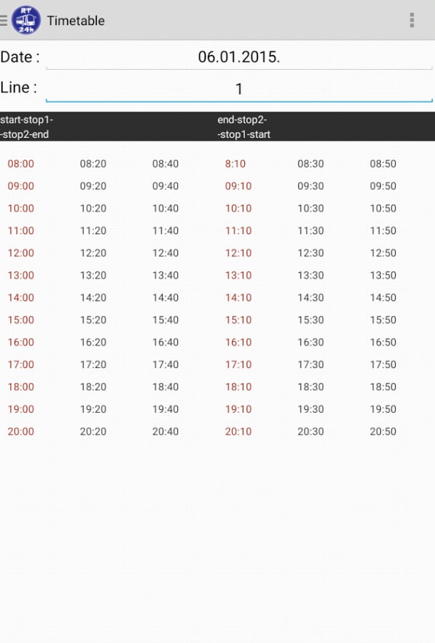 RealTime Bus 24h截图5