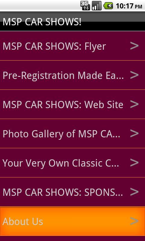 MSP CAR SHOWS截图1