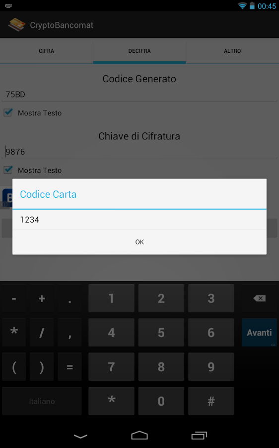Encrypt Bancomat截图6