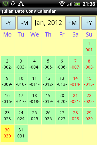 Julian Date Conv Calendar截图1