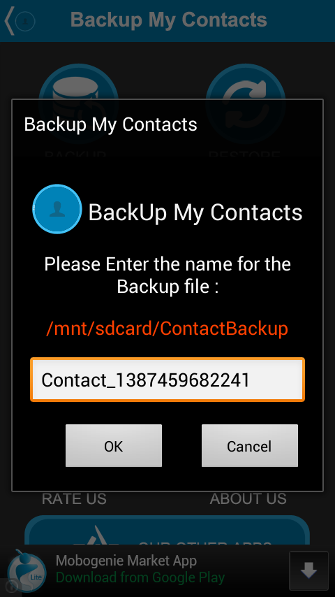 Backup My Contacts截图4