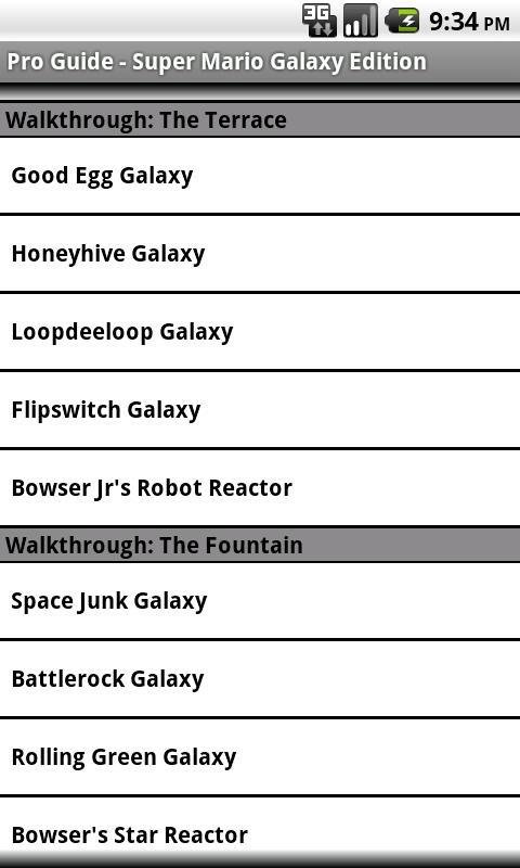 Pro Guide - Mario Galaxy Edn.截图4