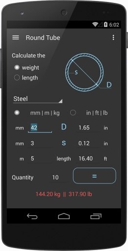 Steel Weight Calculator截图4