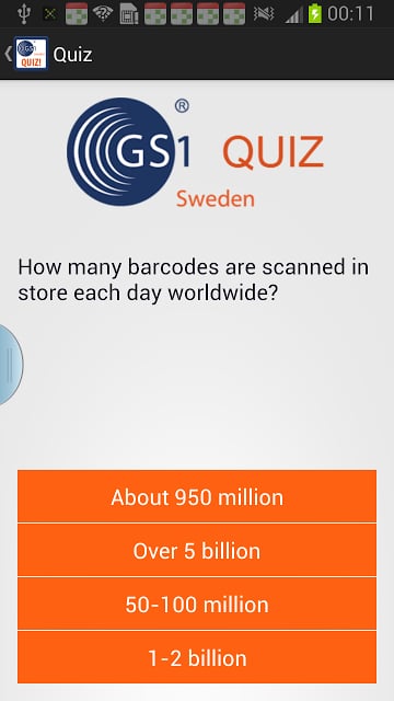 GS1 Sweden Quiz截图1