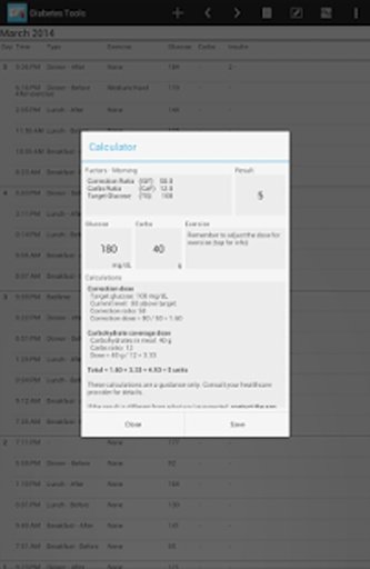 Diabetes Tools截图8