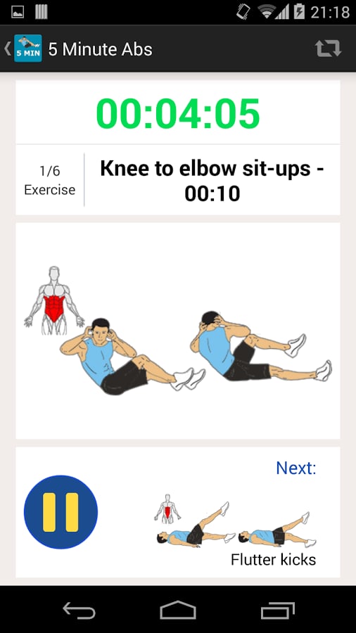 5 Minute ABS Workout rou...截图4