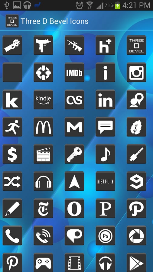Three D Bevel Icon Pack截图3