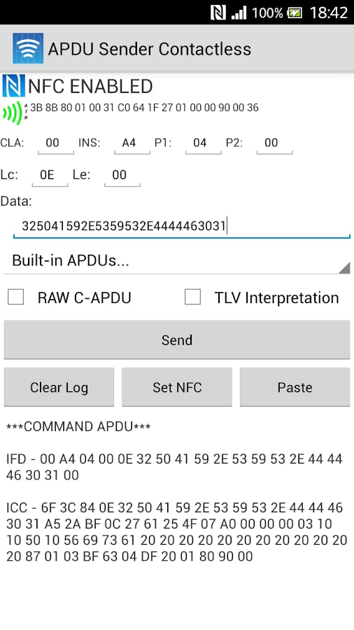 APDU Sender Contactless截图5