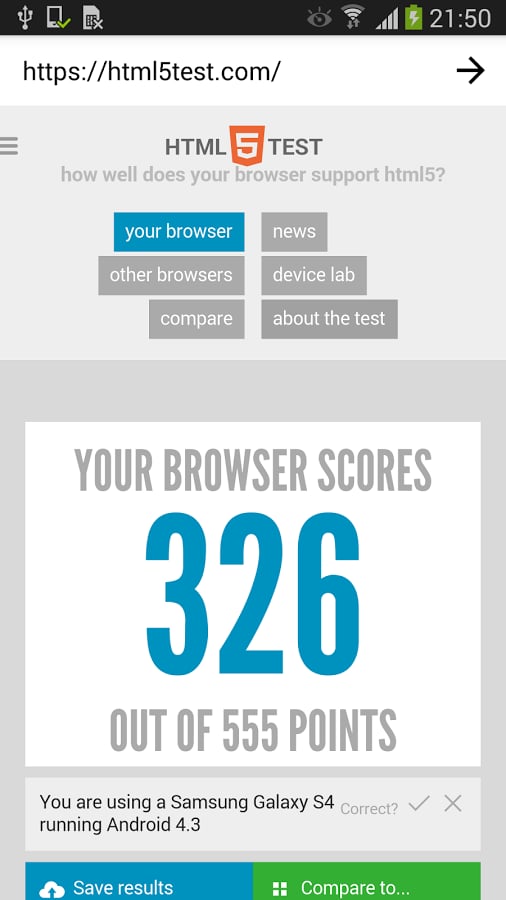 HTML5test WebView截图1