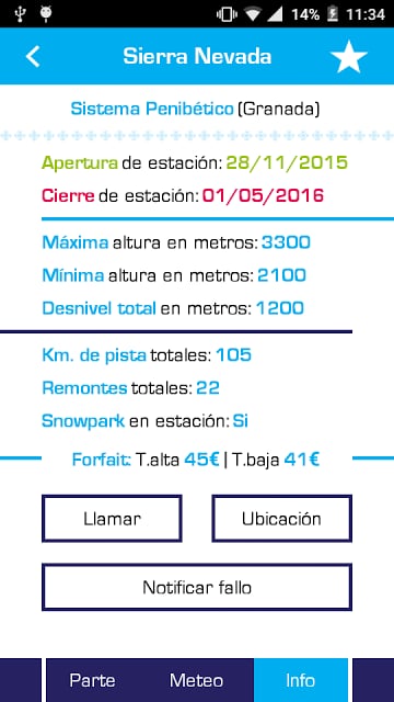 Parte de Nieve y Webcams截图7