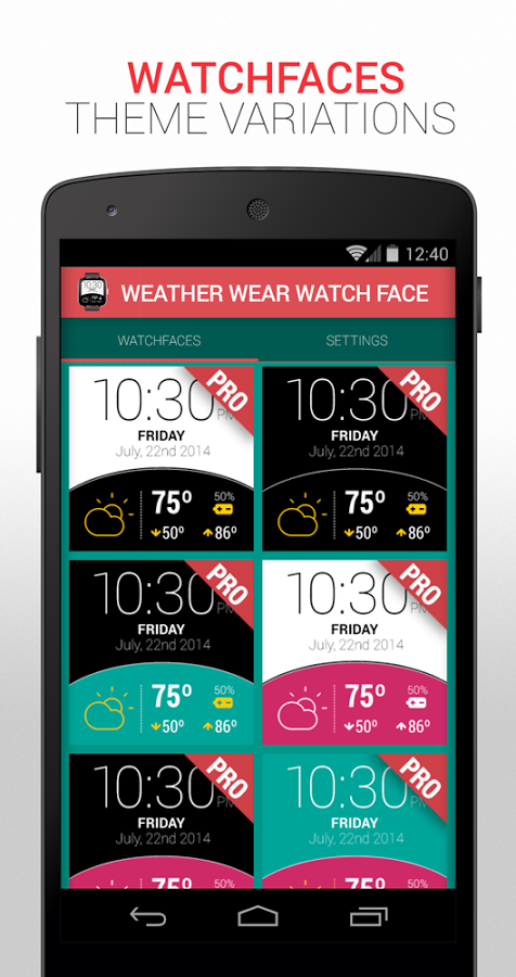 Weather Watch Face截图5