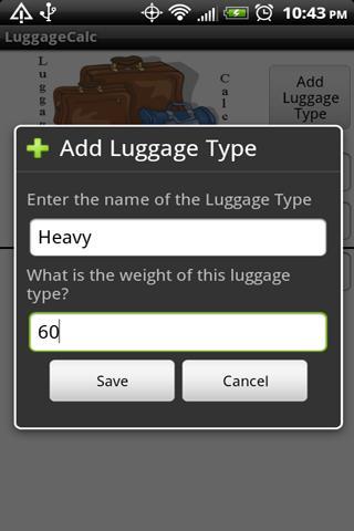 Luggage Calc截图1