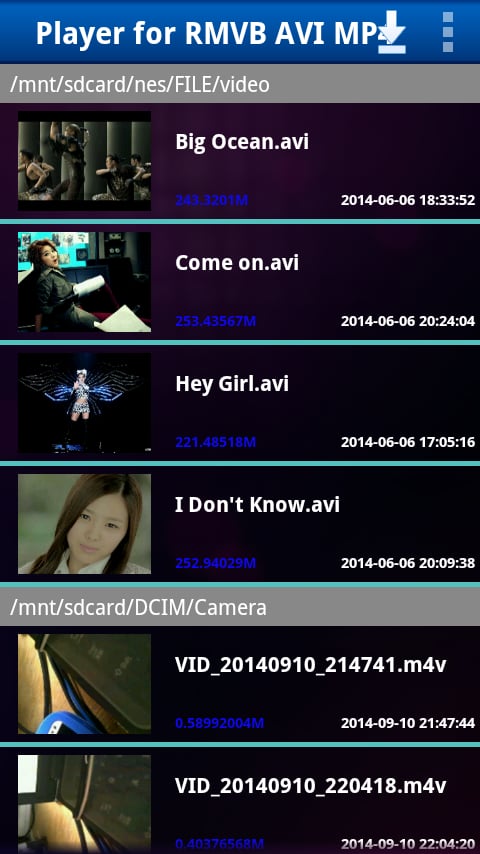 Player for RMVB AVI MP4截图4