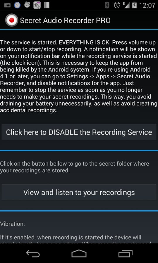 Secret Audio Recorder FR...截图2