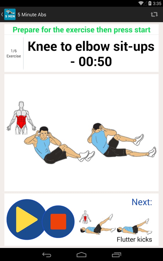 5 Minute ABS Workout rou...截图9