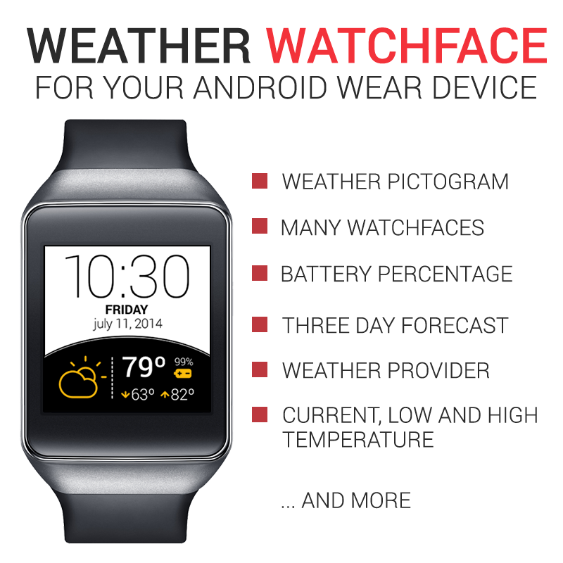 Weather Watch Face截图1