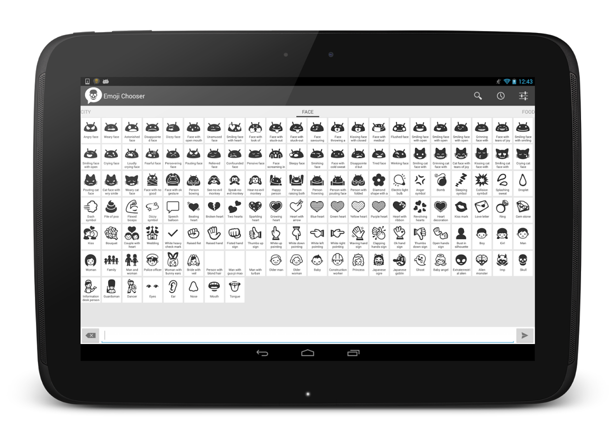 Emoji Chooser(EmoticonInput)截图1