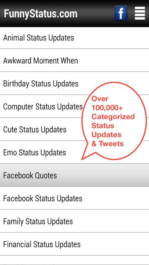 Popular Status Updates f...截图1