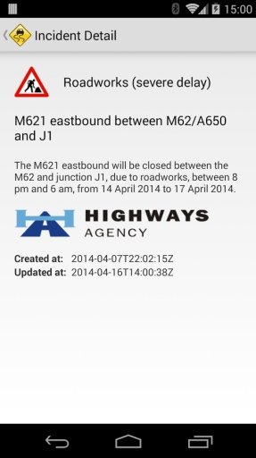 UK Traffic Information Alerts截图6