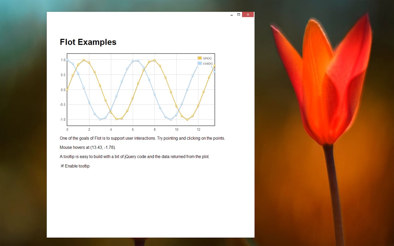 Demo Flot Js interacting...截图1