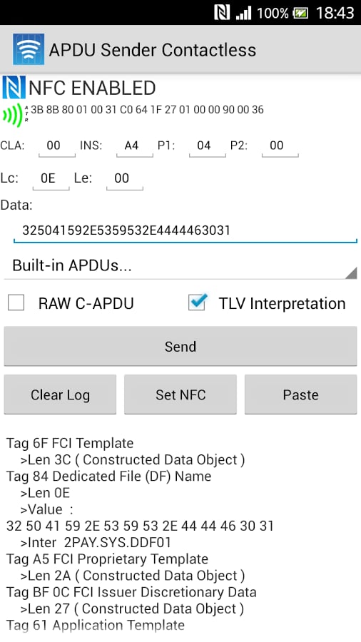 APDU Sender Contactless截图6