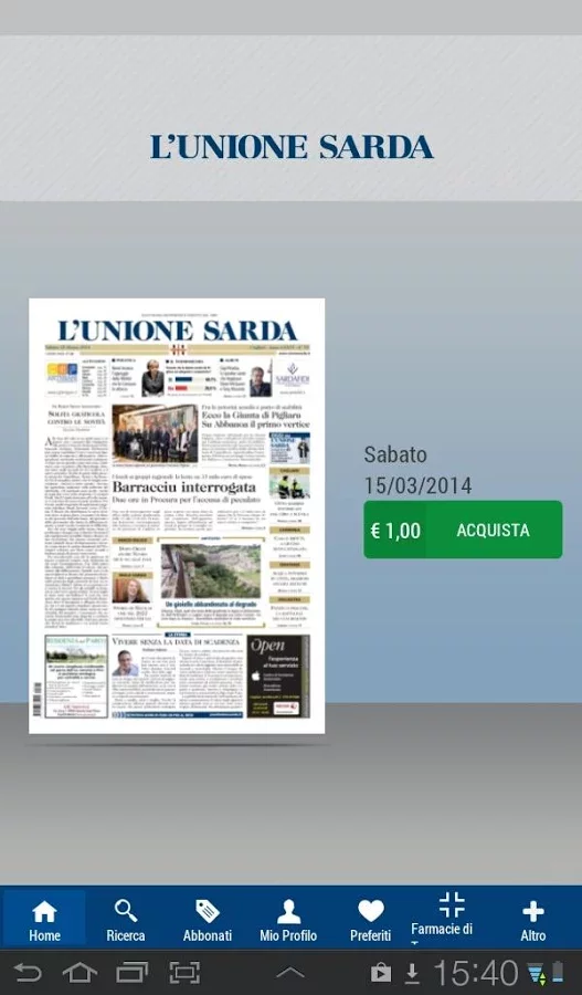 L'Unione Sarda Edicola截图6