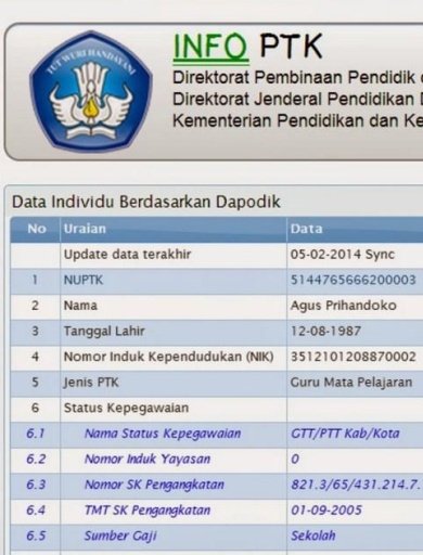 Cek Info PTK截图1