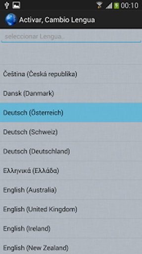 Activar, Cambio Idioma截图1