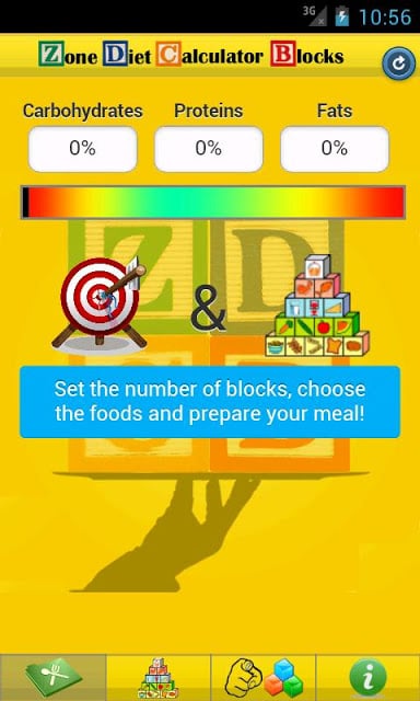 Zone Diet Calculator Blocks LT截图2