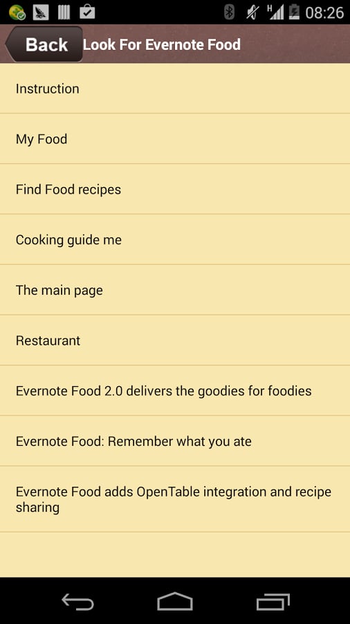 Look For Evernote Food截图4