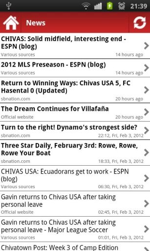 Chivas USA news截图7