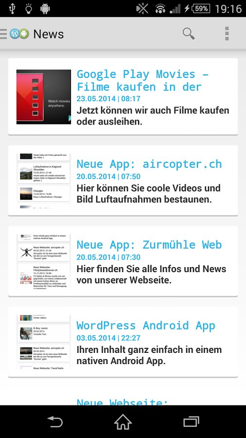 WP Android App EN截图3