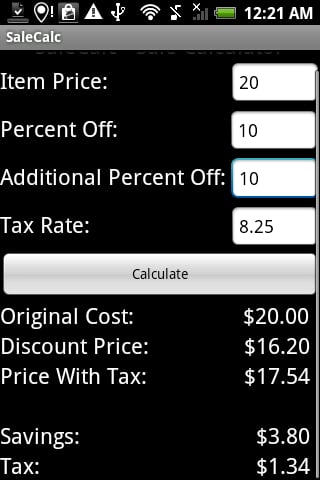 SaleCalc - Sale Calculat...截图1