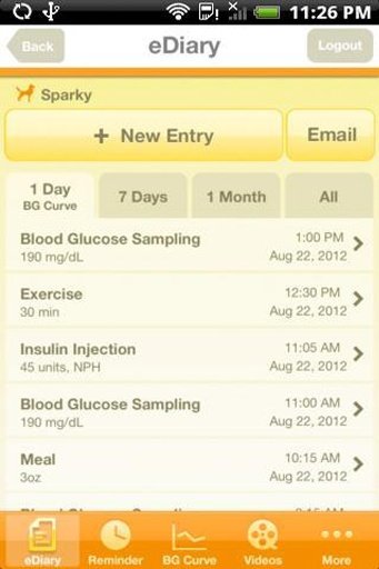 Diabetes eDiary截图5