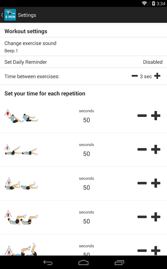 5 Minute ABS Workout rou...截图8