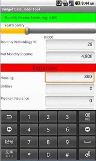 Budget Calculator Tool截图3