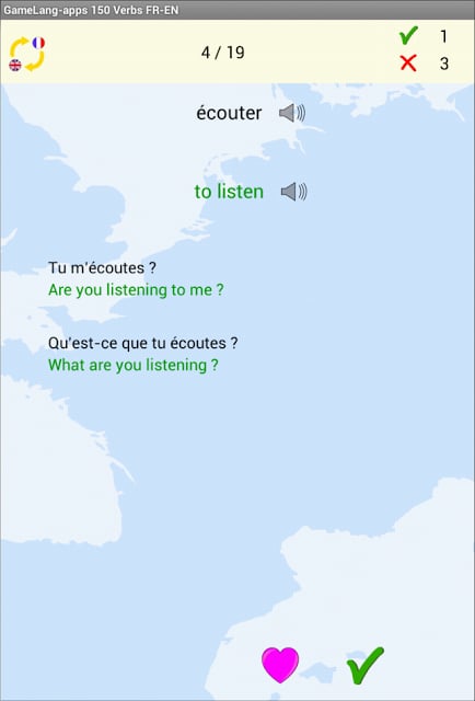 Pendu Verbes Fran&ccedil;ais Anglais截图5