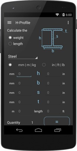 Steel Weight Calculator截图1