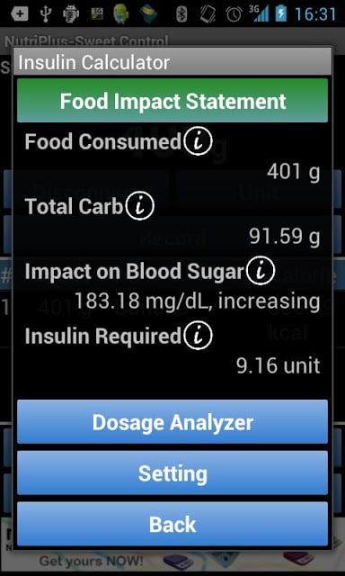 NutriPlus-Sweet Control截图2