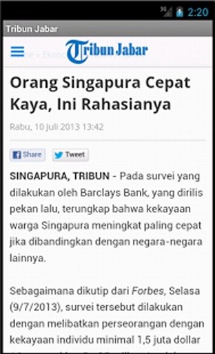 Tribun Jabar Launcher截图1