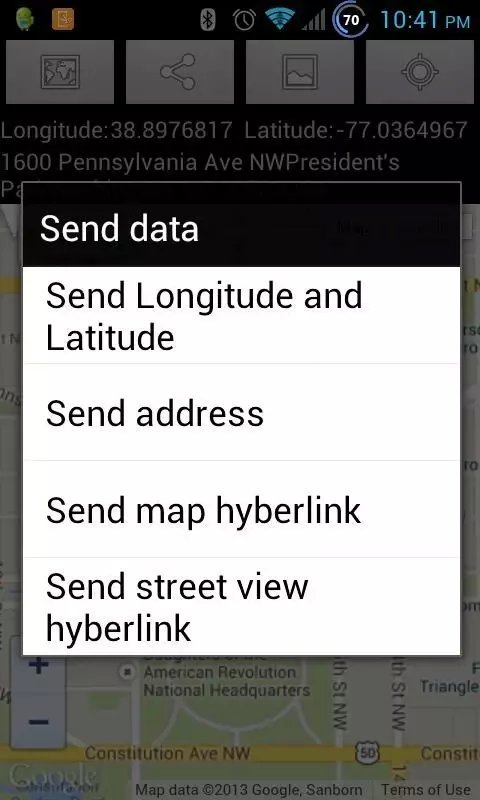 Location Address Send截图4