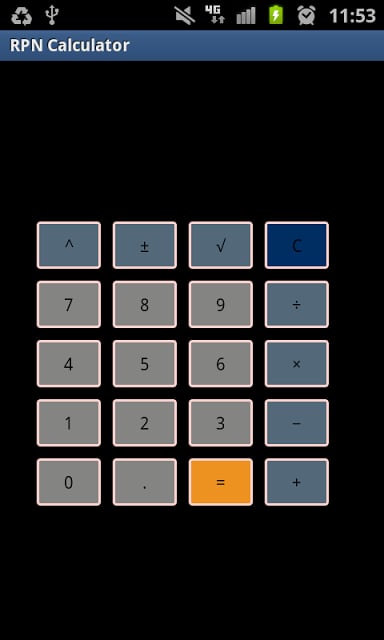 Simple RPN Calculator截图1