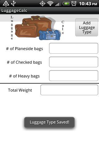 Luggage Calc截图2