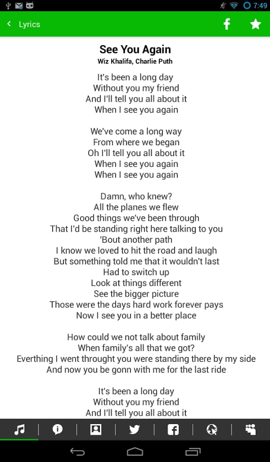 See You Again - Wiz Khalifa截图2